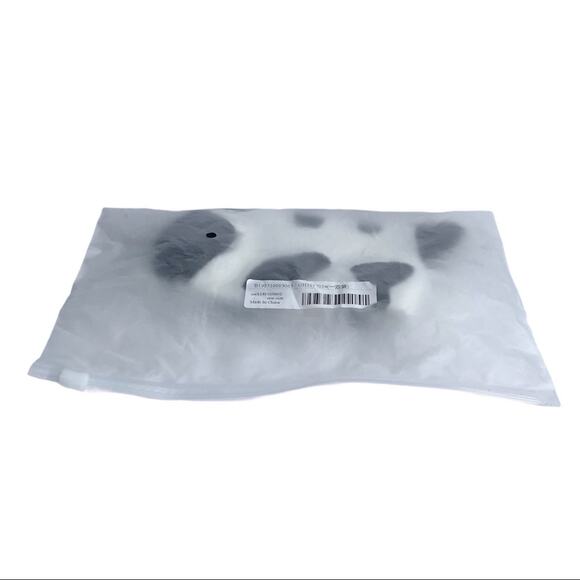 Cow Printed Black & White Knit Crew Socks One Size - Picture 7 of 11